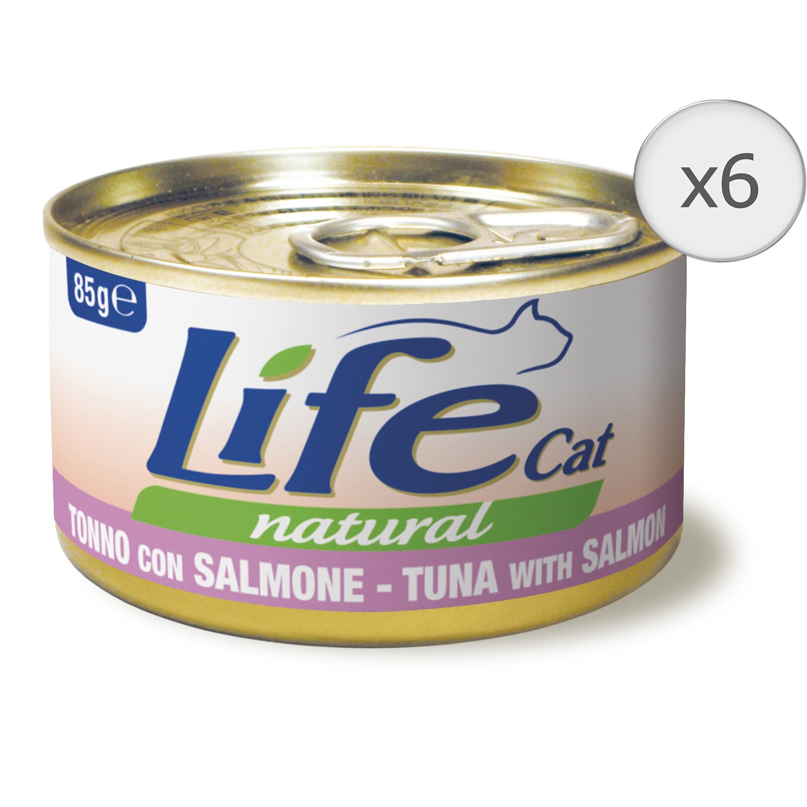 Hrana umeda pentru pisici Life Ton si Somon, 6 x 85 g