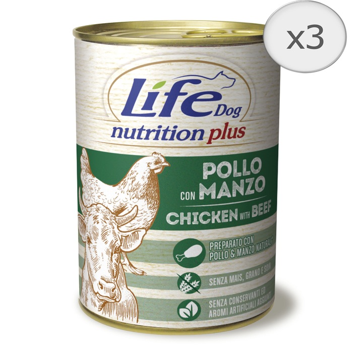 hrana umeda pentru caini life pui vita si vegetale 3 x 400 g imagen 57_1_
6