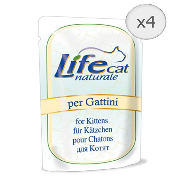 Hrana umeda pentru pisici Life Kitten, 4 x 70 g