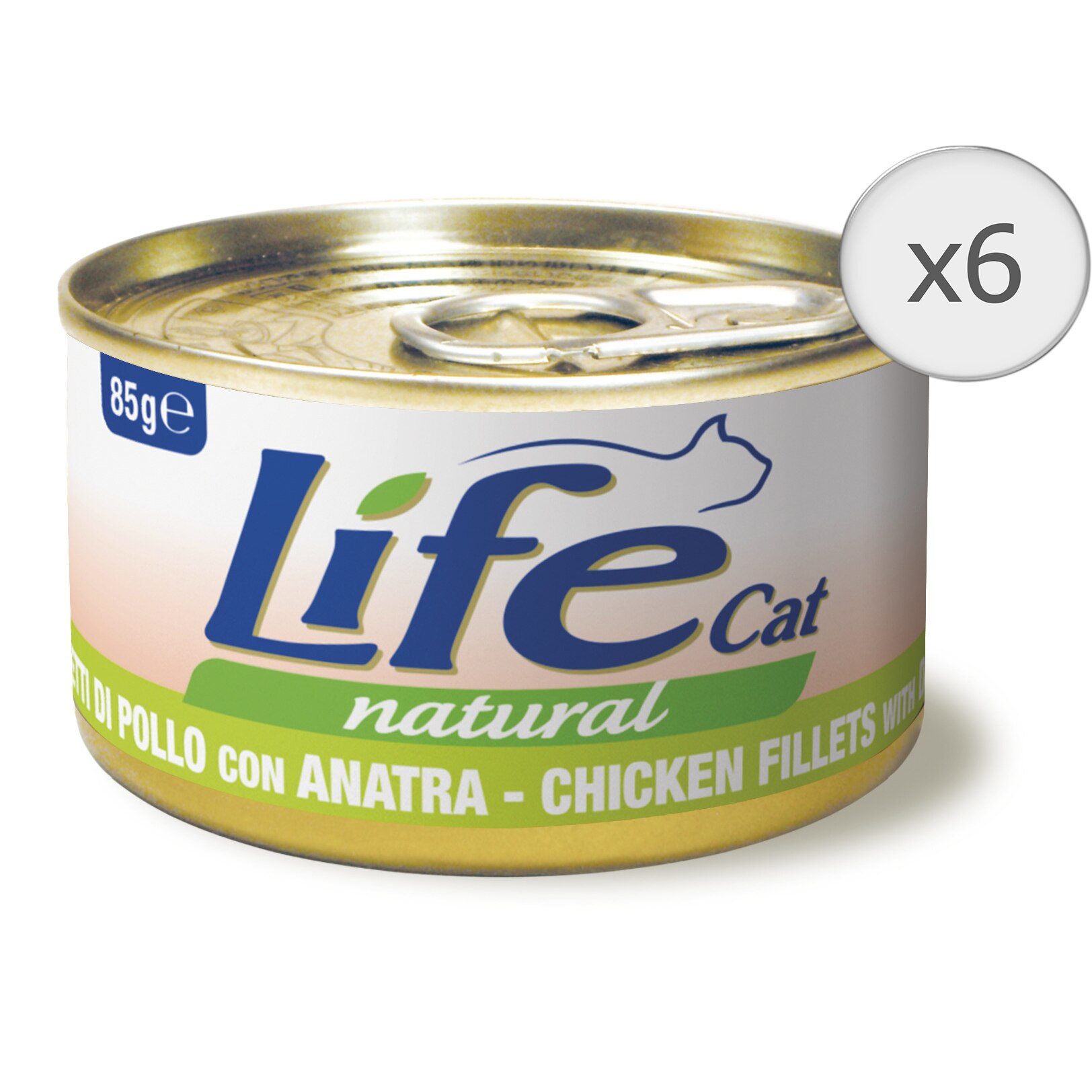 Hrana umeda pentru pisici Life Pui si Rata, 6 x 85 g