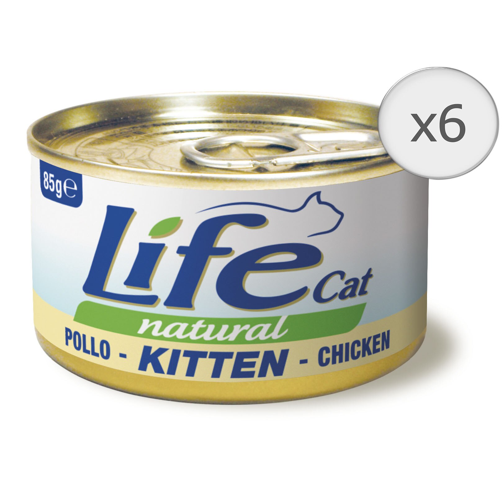 Hrana umeda pentru pisici Life Kitten cu Pui, 6 x 85 g