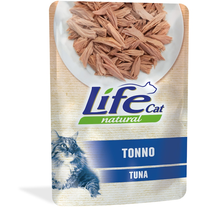 Hrana umeda pentru pisici Life Ton, 4 x 70 g