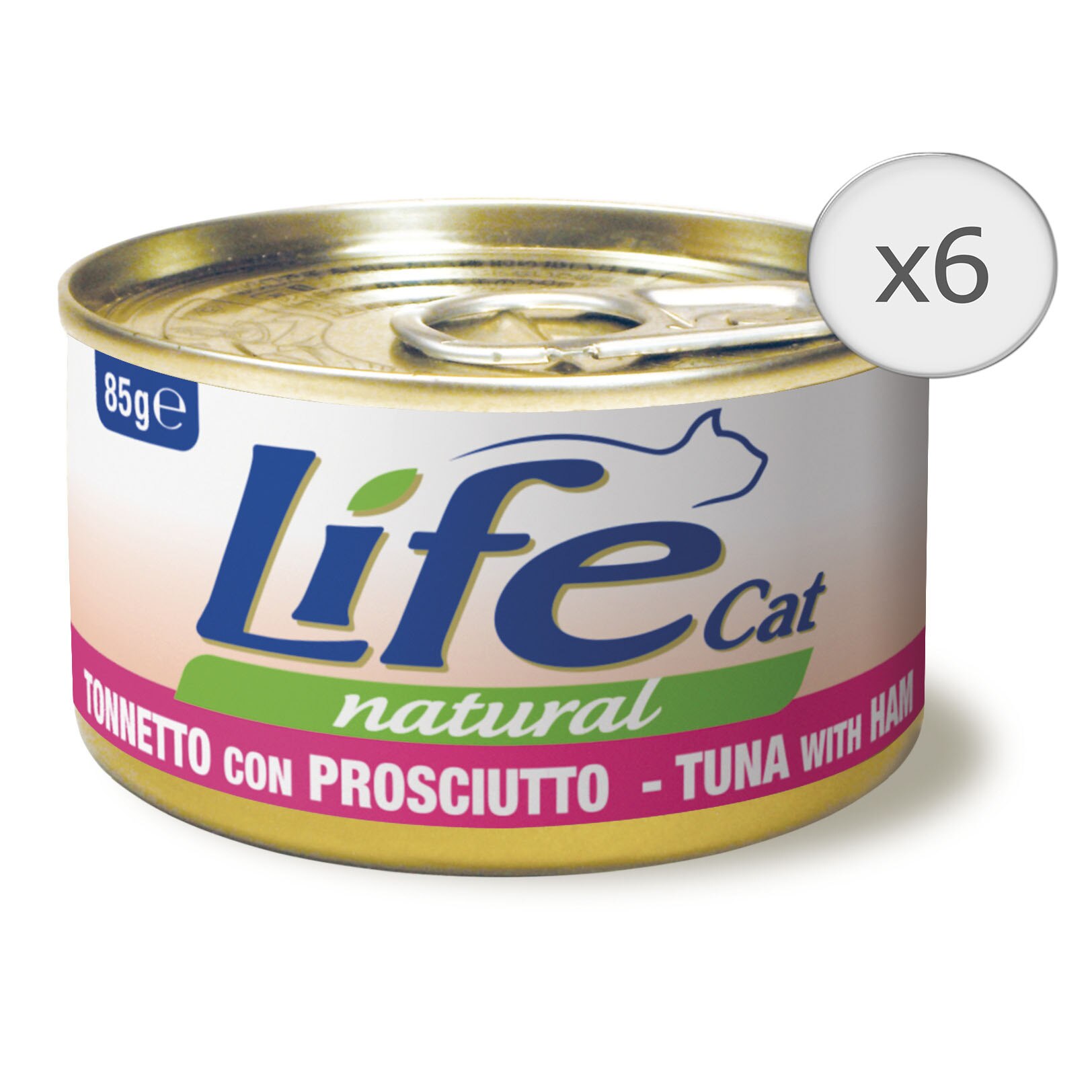 Hrana umeda pentru pisici Life Ton si Sunca, 6 x 85 g