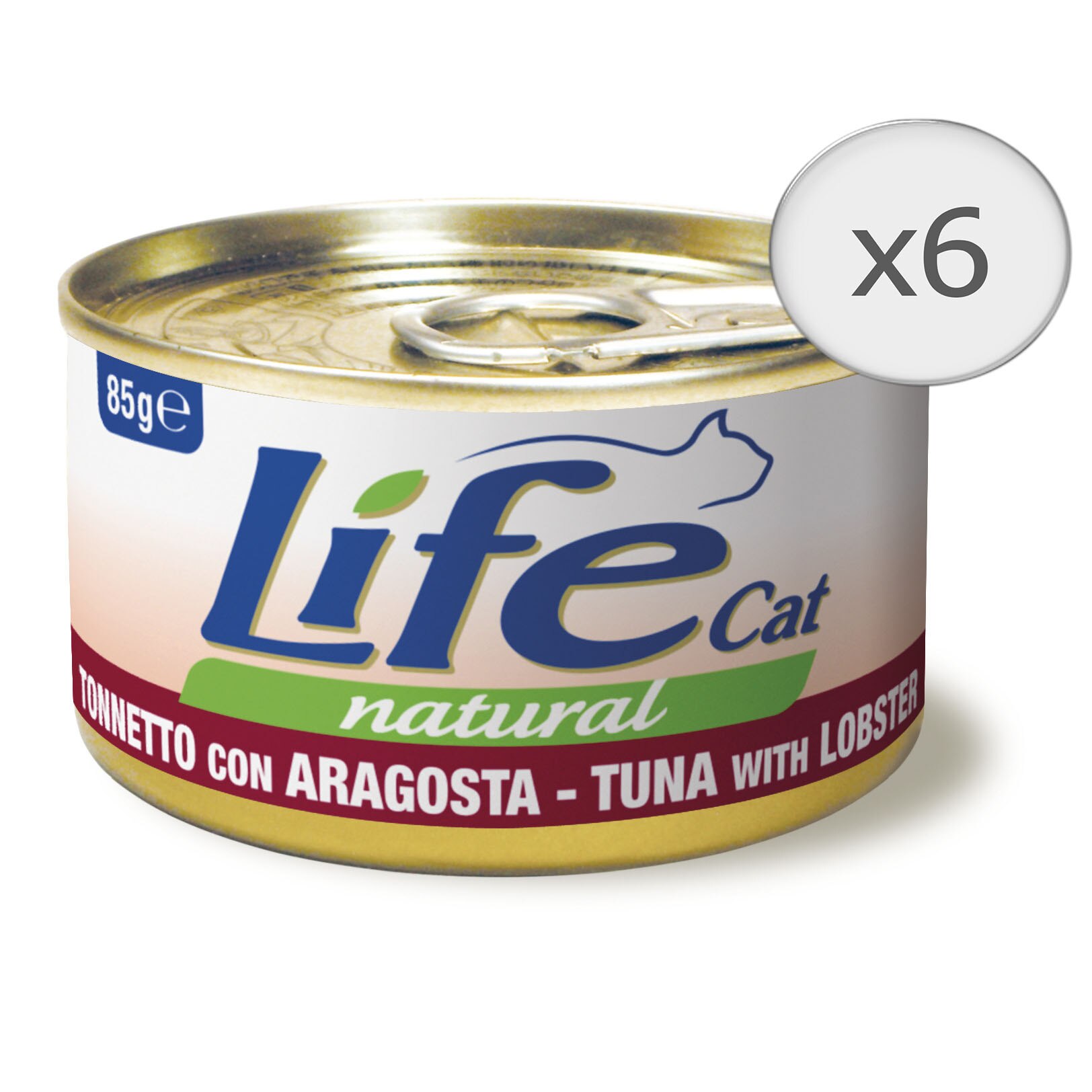 Hrana umeda pentru pisici Life Ton si Homar, 6 x 85 g