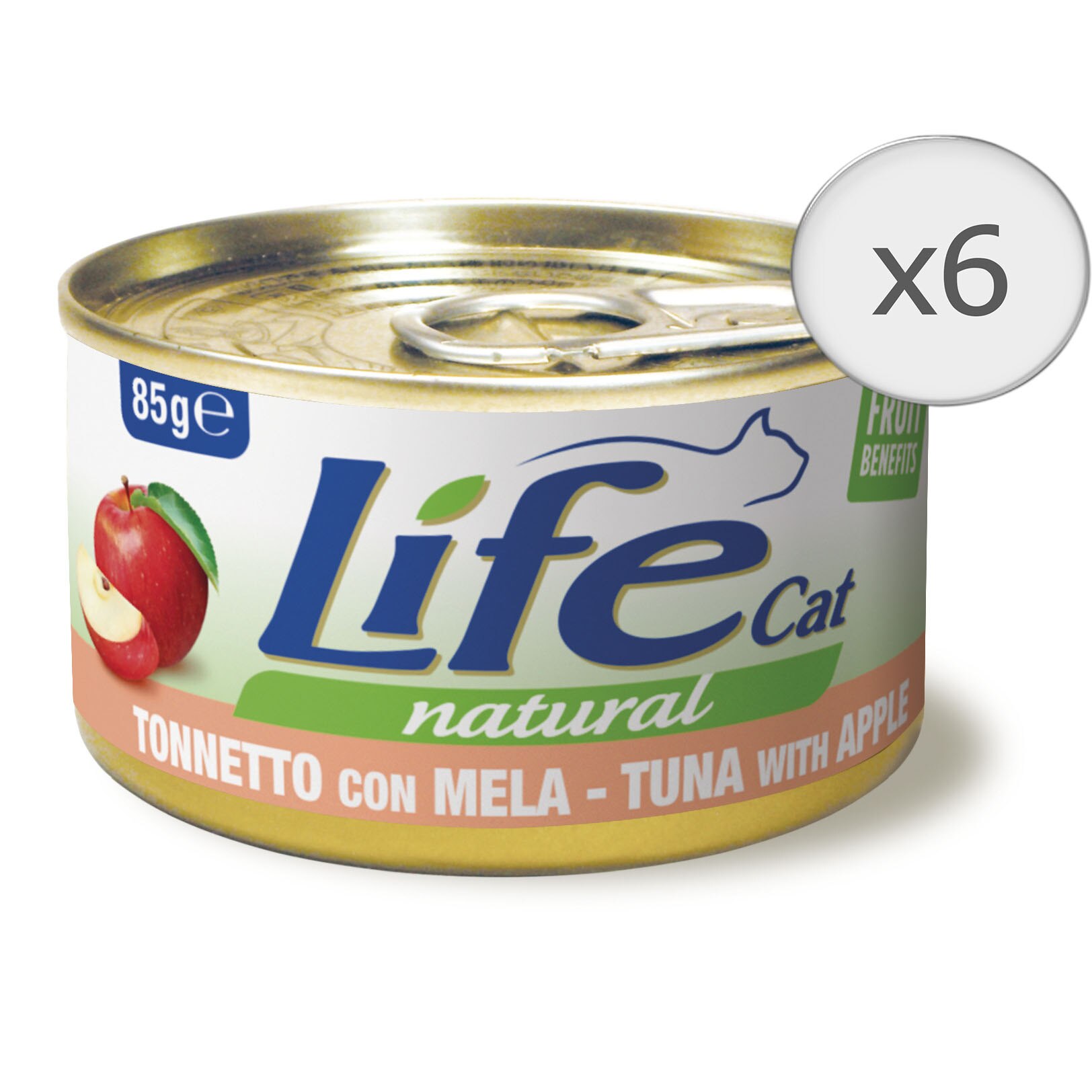 Hrana umeda pentru pisici Life Ton si Mar, 6 x 85 g