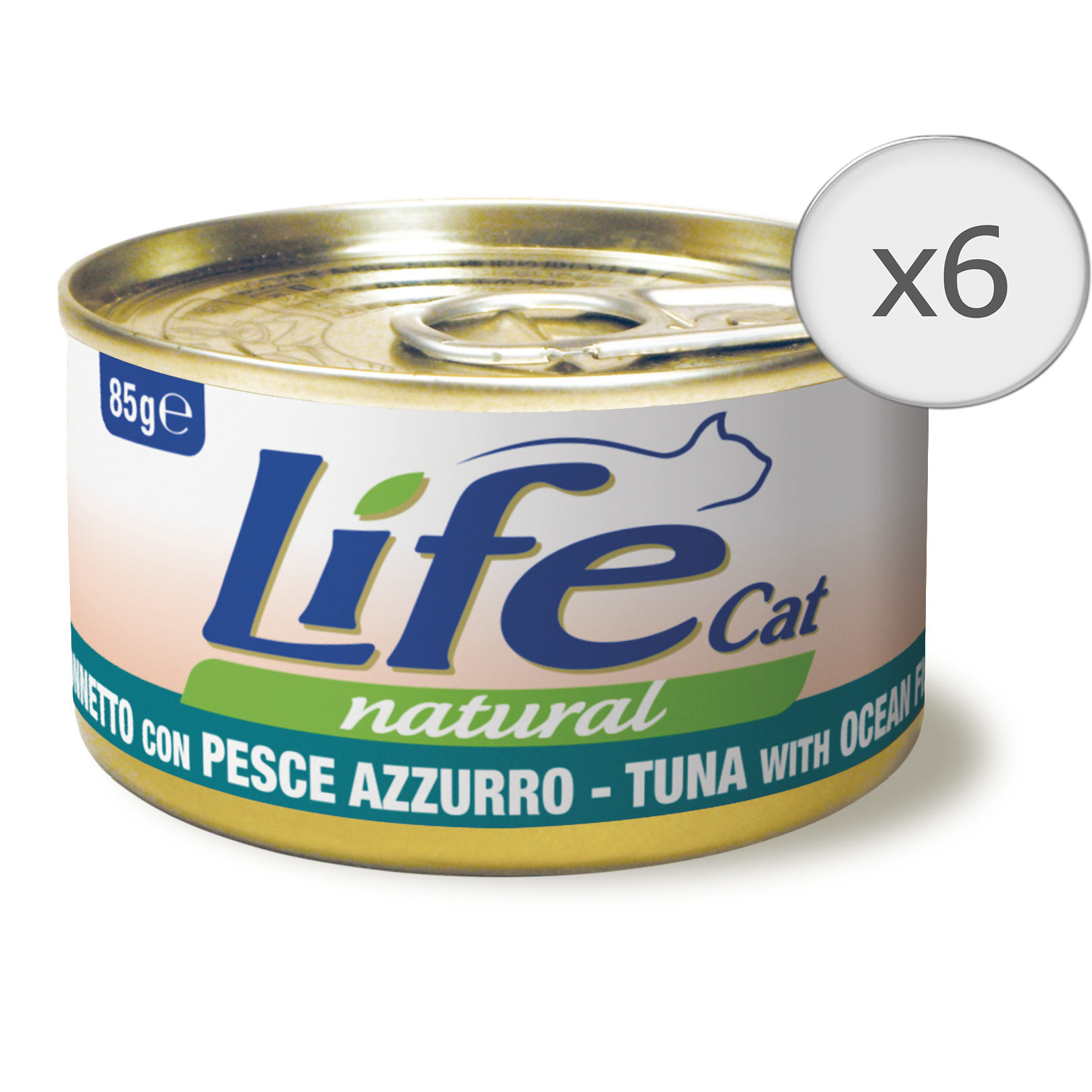 Hrana umeda pentru pisici Life Peste Oceanic, 6 x 85 g