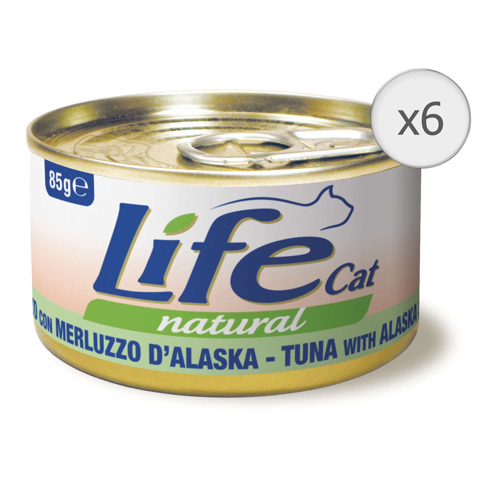 Hrana umeda pentru pisici Life Ton si Cod Alaska, 6 x 85 g