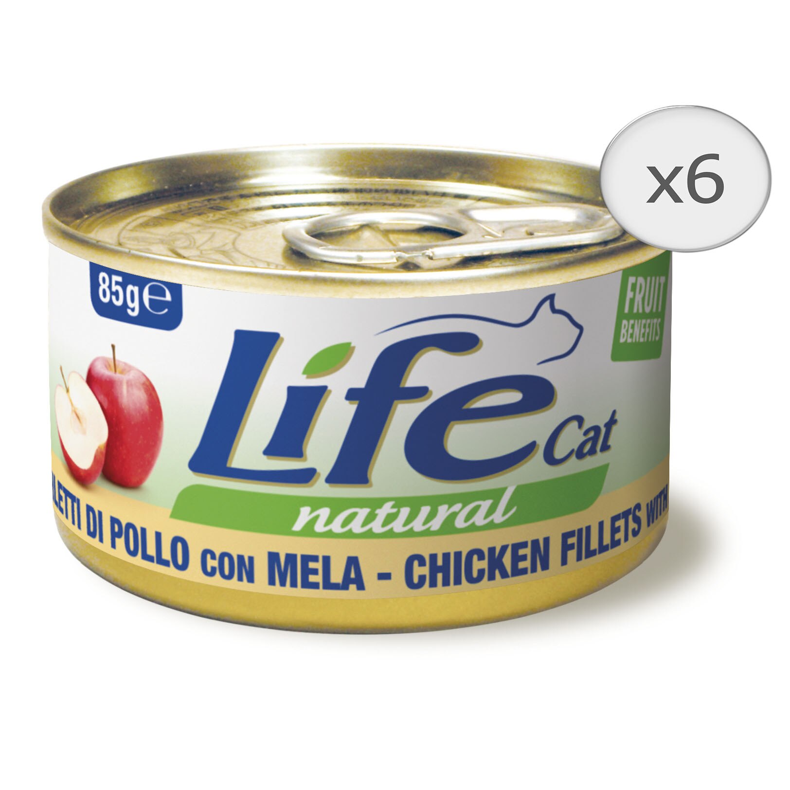 Hrana umeda pentru pisici Life Pui si Mar, 6 x 85 g