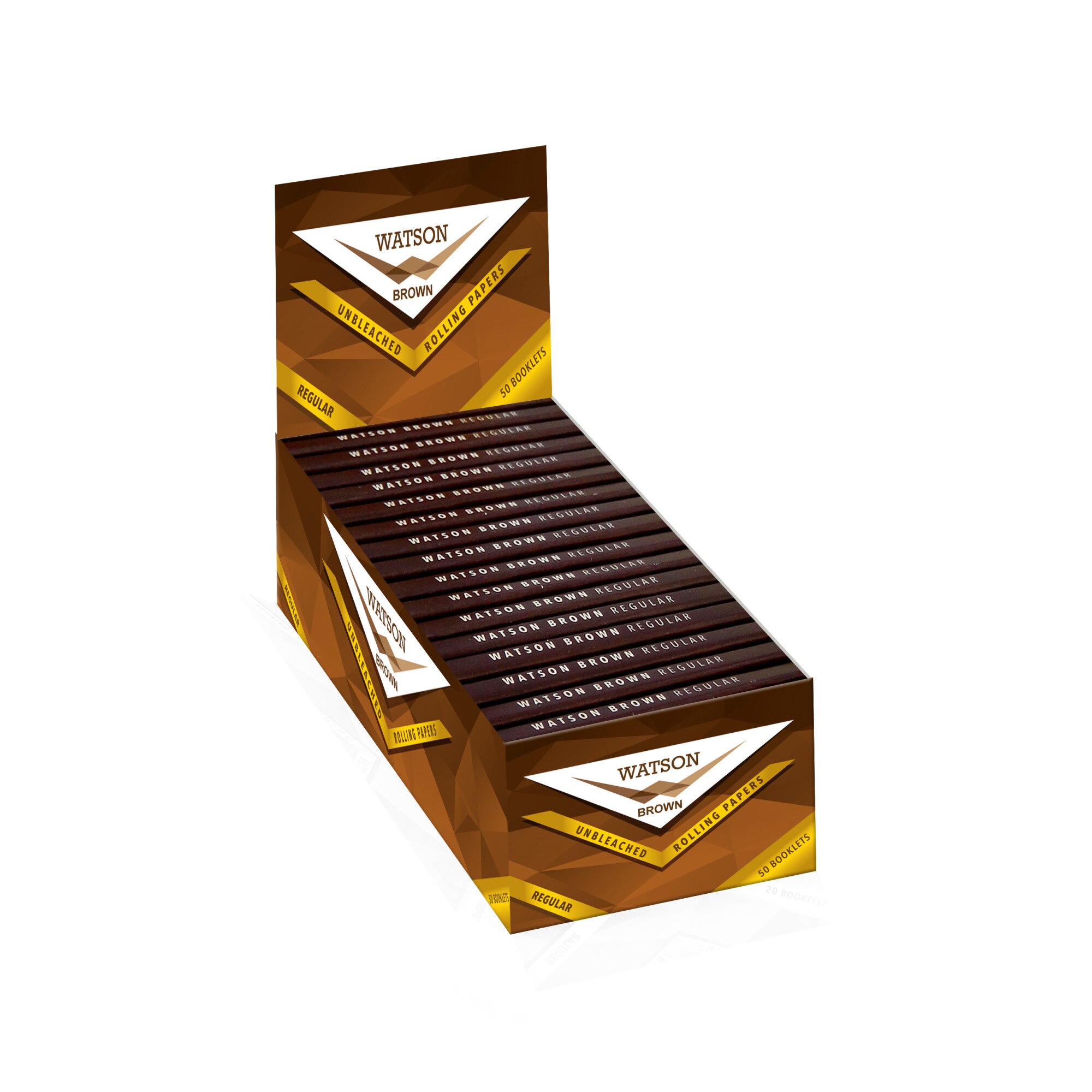 Set 50 Pachete Foite Rulat Tutun Watson Brown 70mm