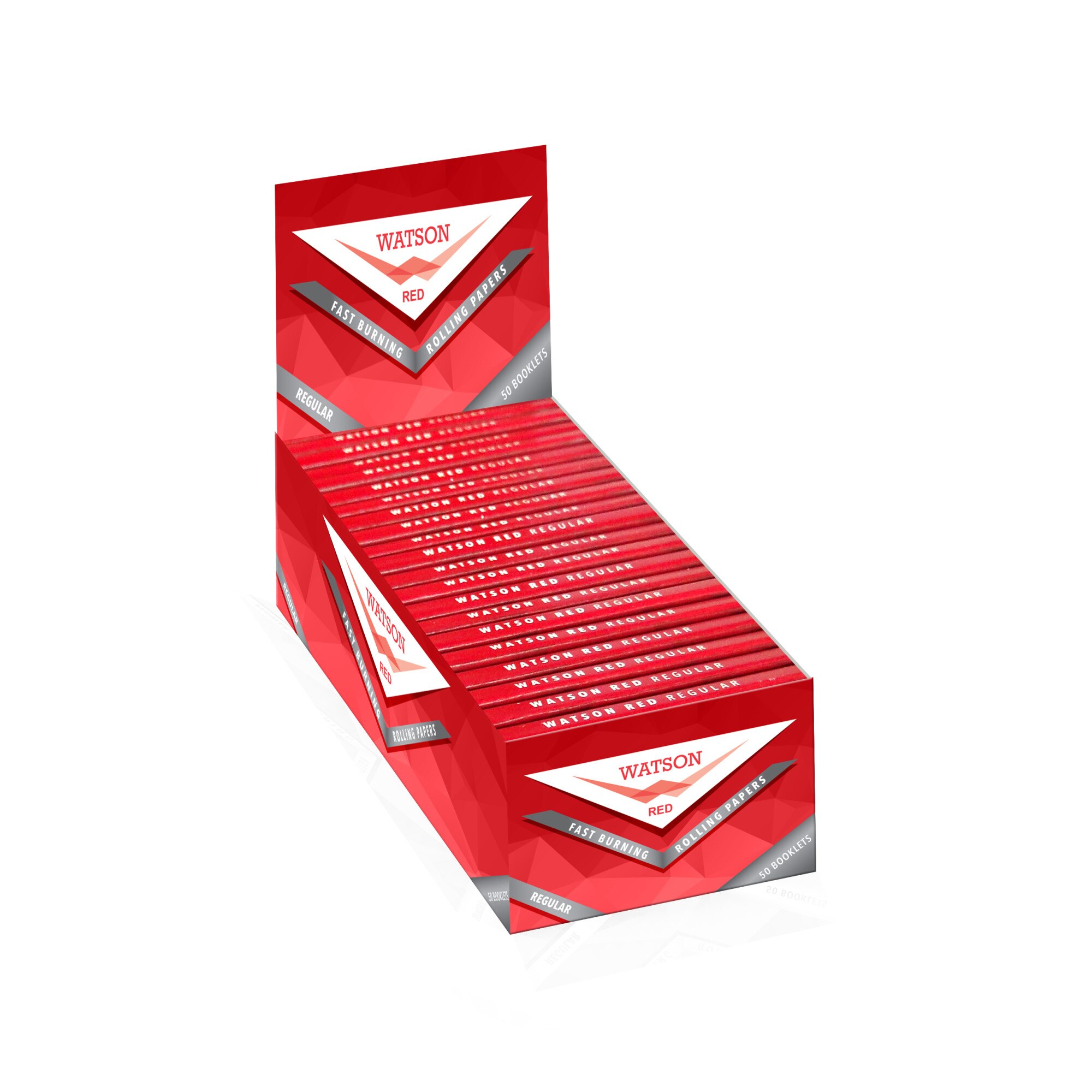 Set 50 Pachete Foite Rulat Tutun Watson Red 70mm