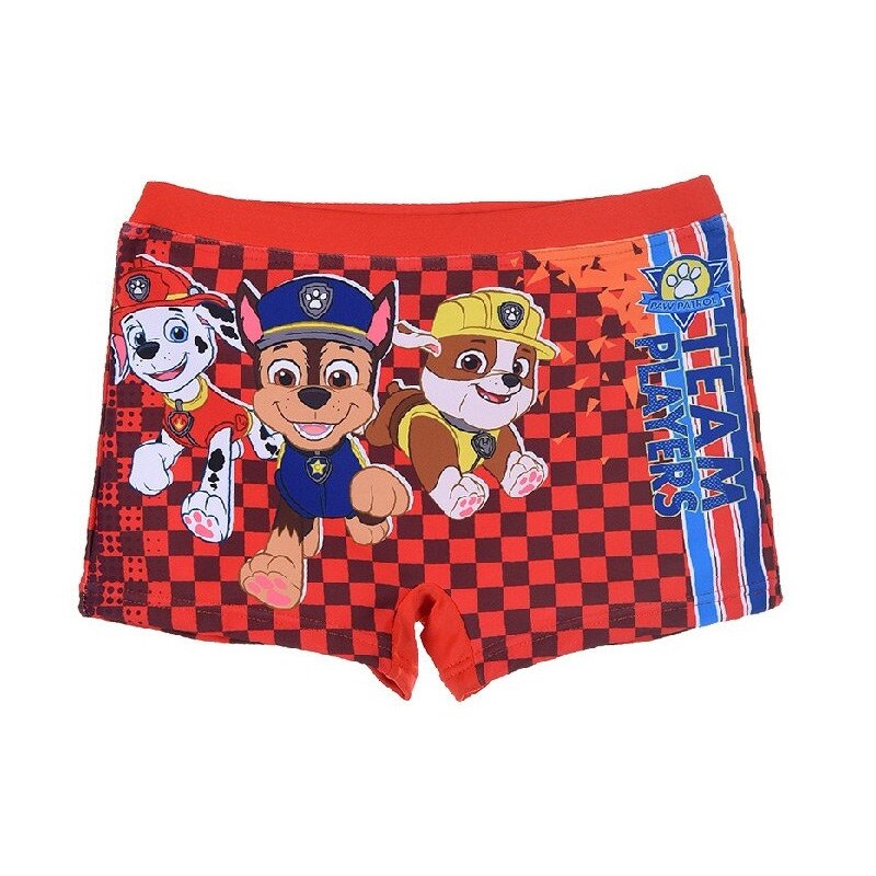 Boxeri copii pentru inot Paw Patrol, marimea 104, 4 ani, rosu