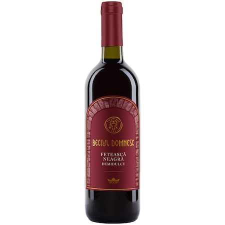 Vin Rosu Beciul Domnesc, Feteasca Neagra, Demidulce, 0.75l