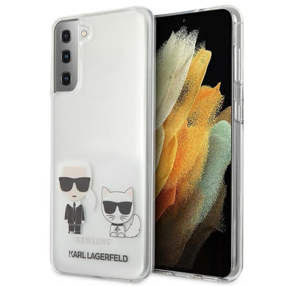 Husa de protectie Karl Lagerfeld pentru Samsung Galaxy S21, Poliuretan termoplastic, Transparent