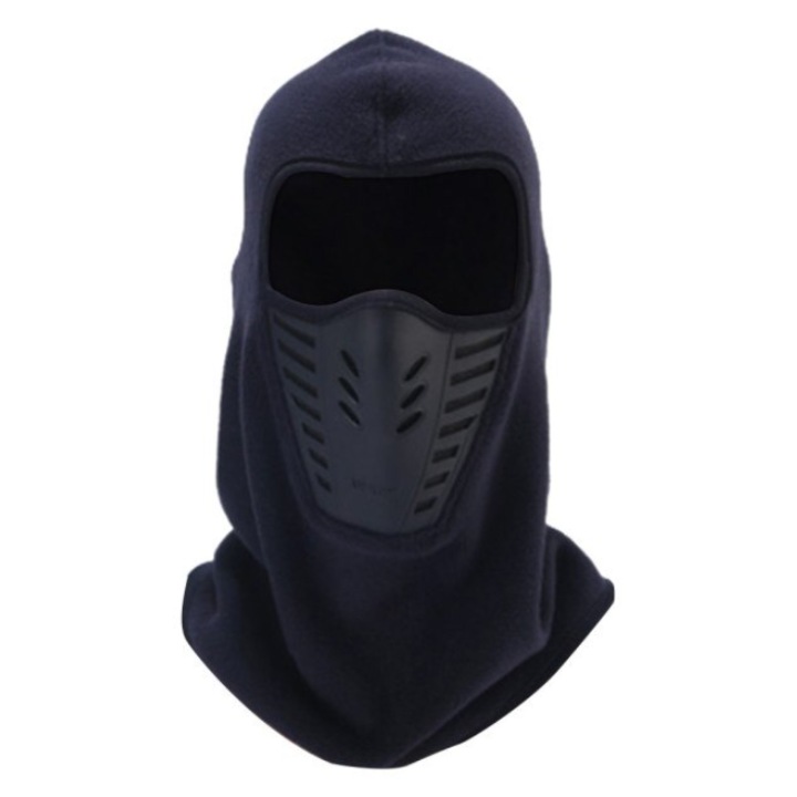 Cagula Full Face termica, cu filtru protectie antivant, Navy