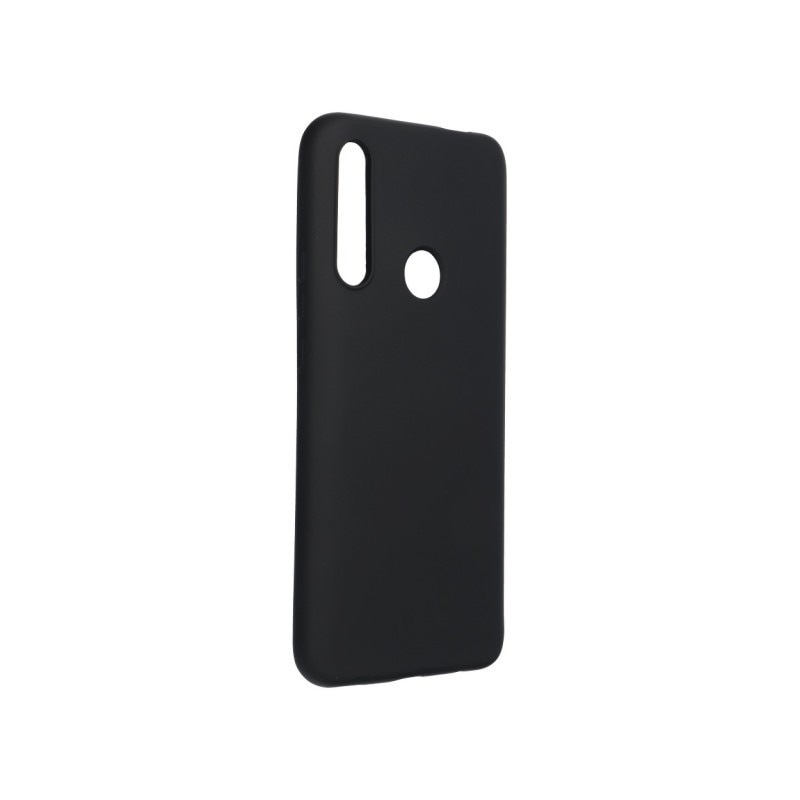 Husa Spate Forcell Silicone Pentru Huawei P Smart Z, Alcantara La Interior - Negru