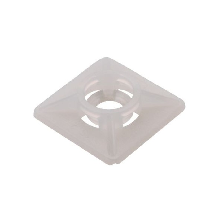 SapiSelco öntapadó kábelkötegelő talp 27x27 fehér 100db/csomag