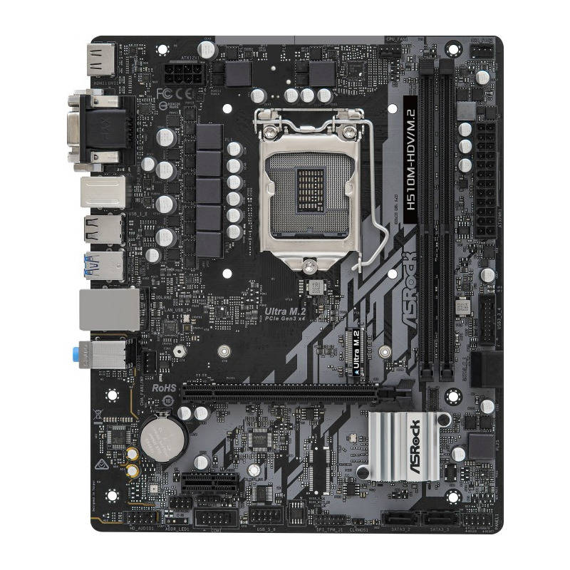 Placa de baza Asrock H510M-HDV/M.2 Intel LGA1200 mATX