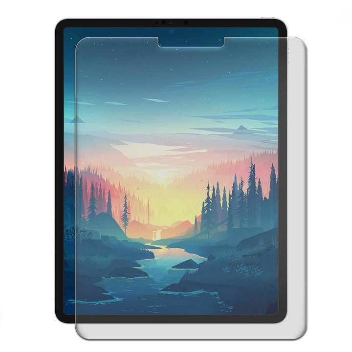 Folie de protectie din sticla securizata pentru Apple iPad Pro, 12,9 inch, Transparent