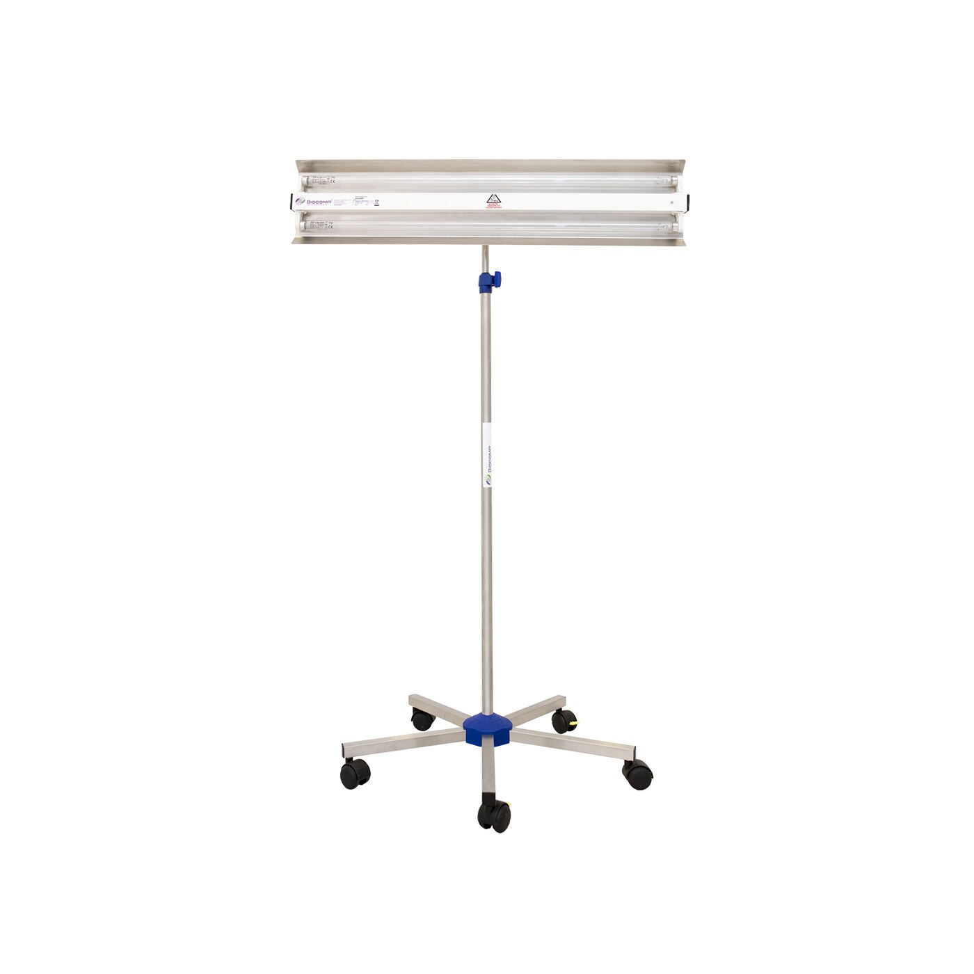 Lampa bactericida germicidala dezinfectie cu lumina Ultravioleta UV-C 2x15W cu reflector si montare pe stativ mobil