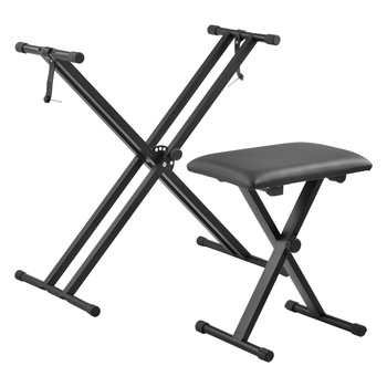 Set suport pentru claviatura ACKS-3701 cu scaun pentru pian ACKS-3702, en.casa, 25 Kg, metal, negru, cu inaltime si latime reglabile Set suport pentru claviatura ACKS-3701 cu scaun pentru pian ACKS-3702, en.casa, 25 Kg, metal, negru, cu inaltime si latime reglabile