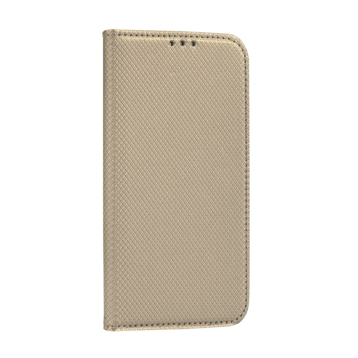Предпазен калъф Smart Case Book за Huawei Mate 30 Lite, Златист/Сив