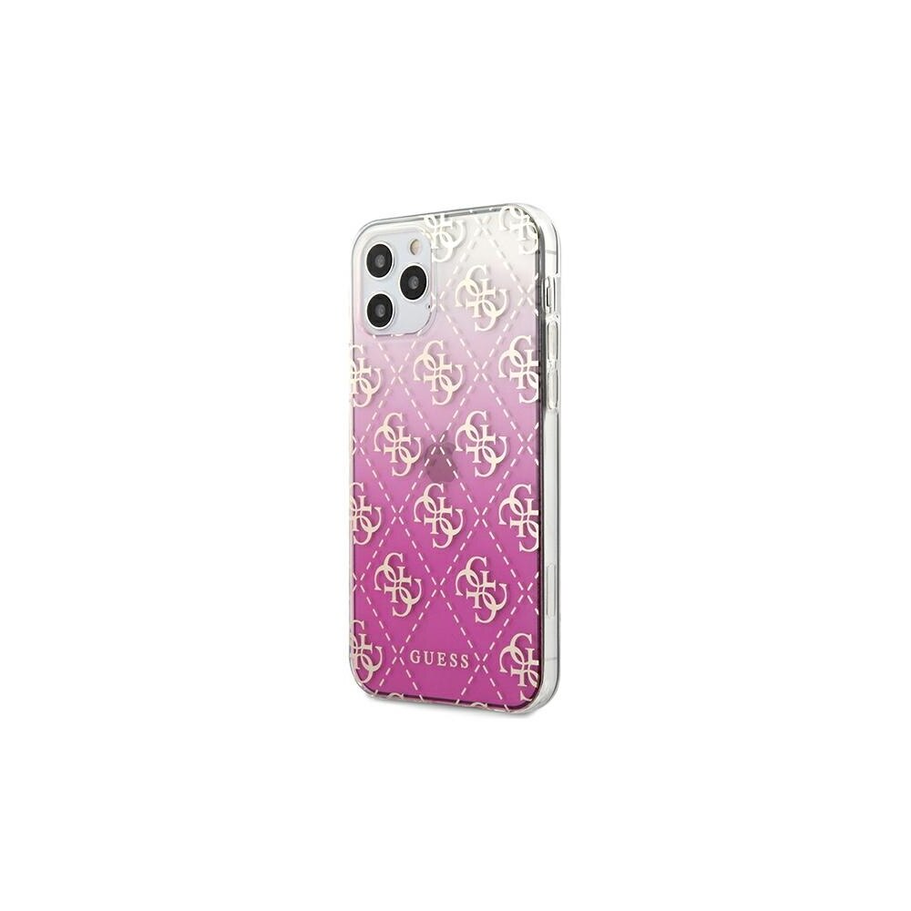 Husa de protectie Guess pentru Apple iPhone 12 Pro Max, Poliuretan termoplastic, Roz