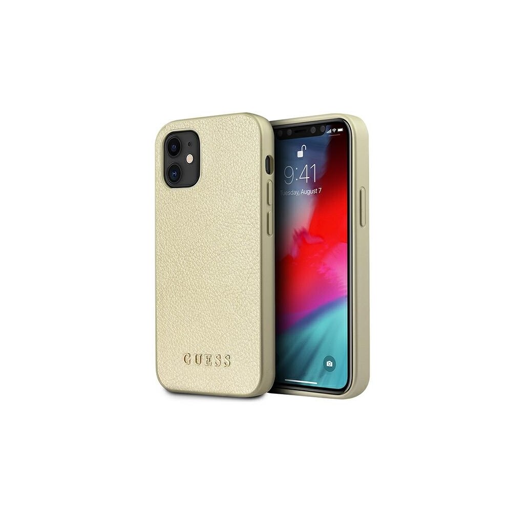 Husa de protectie Guess pentru Apple iPhone 12 Mini, Poliuretan termoplastic, Gold