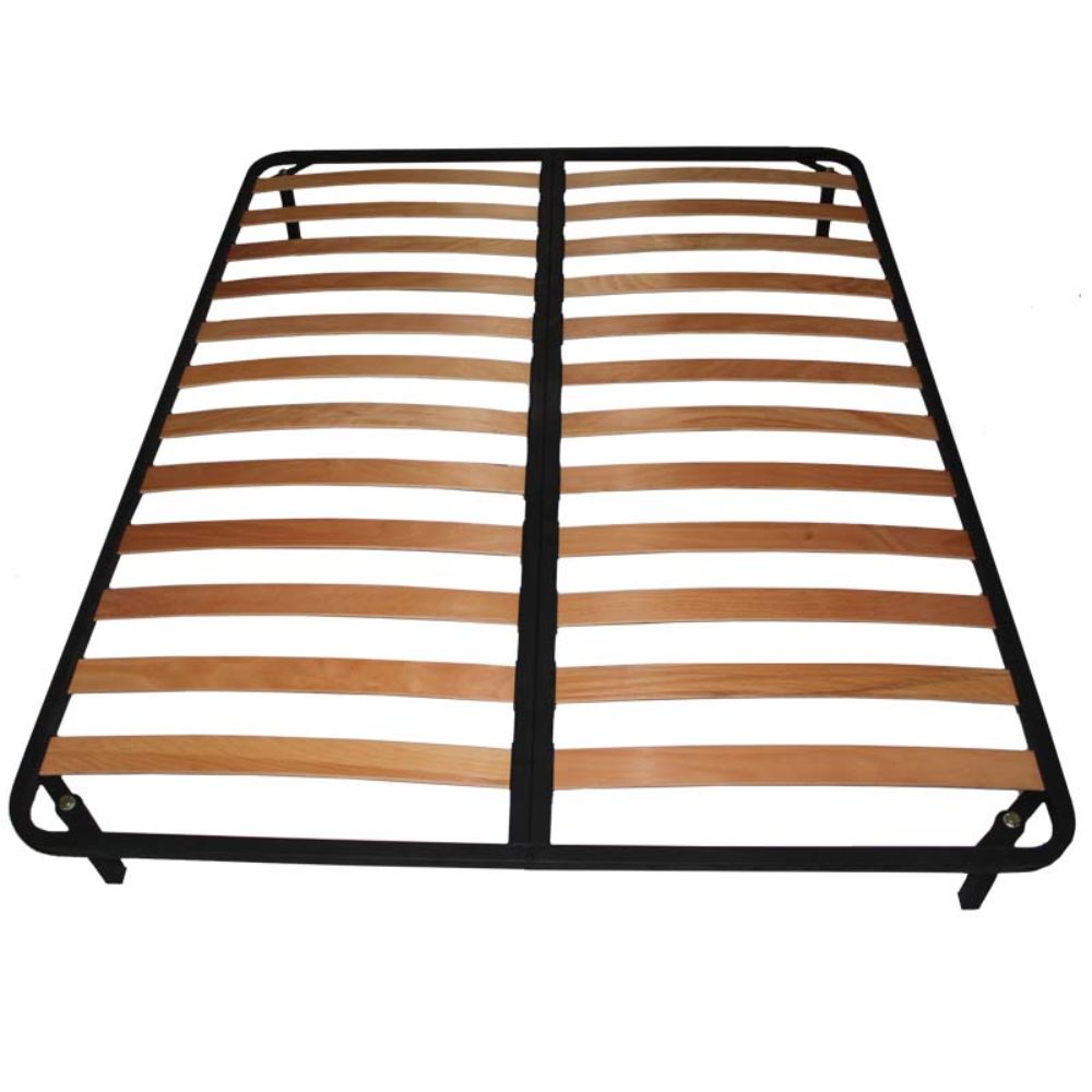 Somiera metalica dubla cu picioare, 160x200 cm