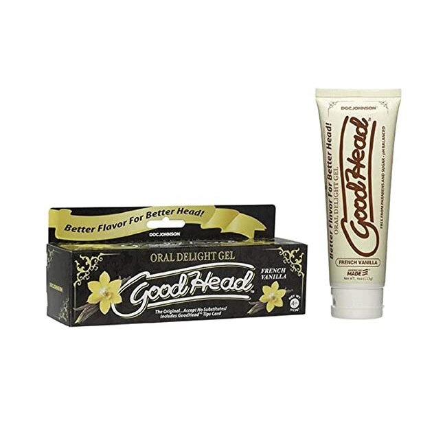 Gel pentru sex oral, GoodHead Oral Delight, aroma Vanilie, 113 g