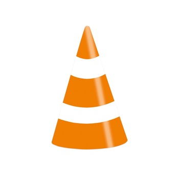 Set 8 Coifuri Portocalii cu dungi albe, 16 cm Set 8 Coifuri Portocalii cu dungi albe, 16 cm