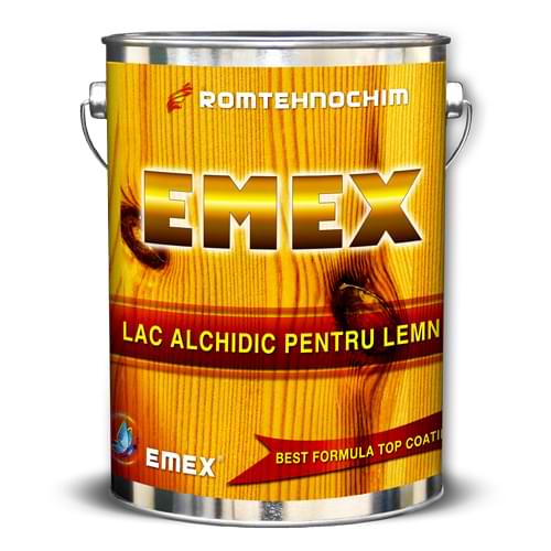 Lac Alchidic lucios pentru Lemn “EMEX”, Transparent, Bidon 3 KG