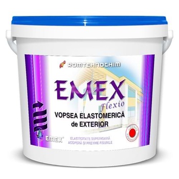 Vopsea Elastomerica Exterior “Emex Flexio”, Galben Pastel, Bidon 20 Kg