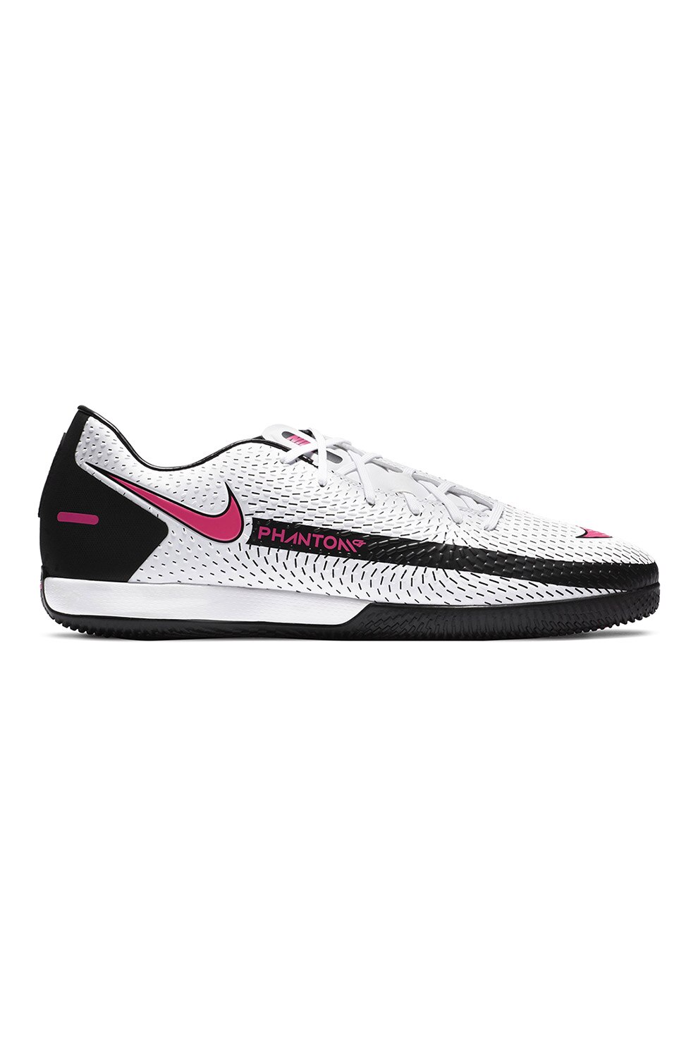 Nike, Pantofi unisex pentru fotbal Phantom Academy, Alb/Roz/Negru