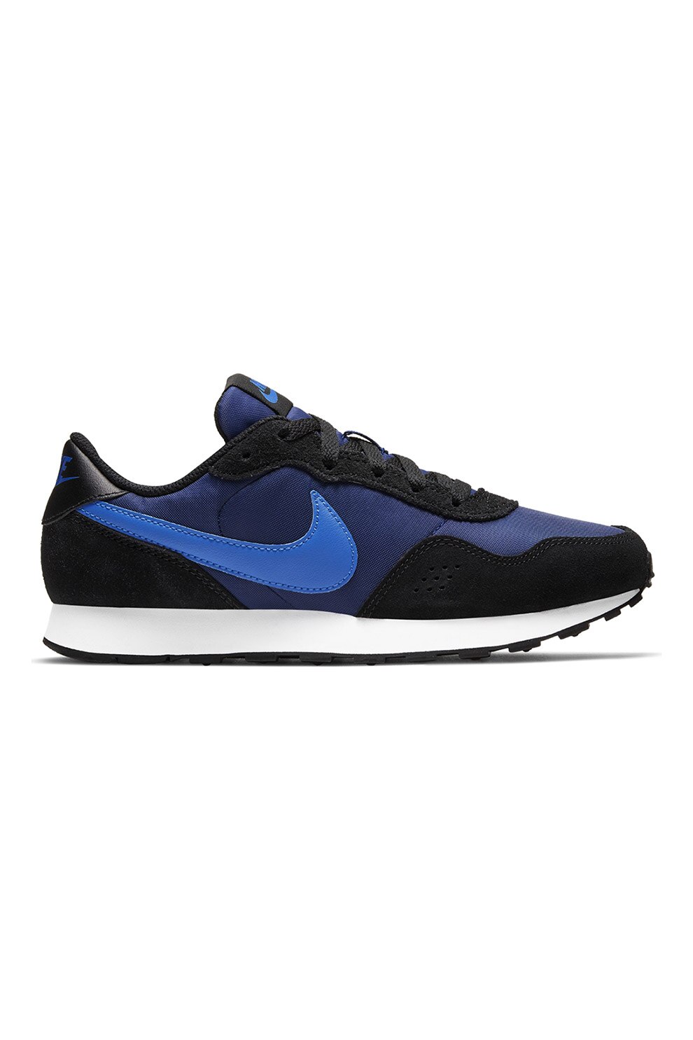 Nike, Pantofi sport cu insertii de piele intoarsa Valiant, Albastru inchis/Negru