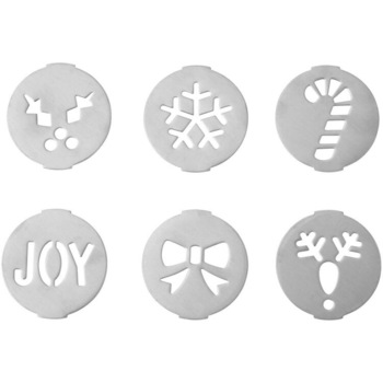 Set discuri pentru Craciun, Wilton, 6 piese Set discuri pentru Craciun, Wilton, 6 piese