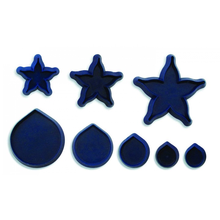 8 db-os vágókészlet fondant rózsa készítéséhez, PME