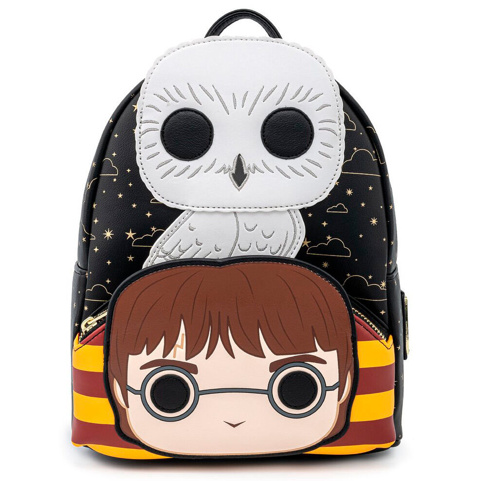 Rucsac Loungefly Harry Potter si Hedwig, 25x19,5x7,5cm