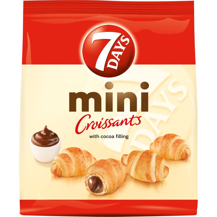 Mini croissante cu cacao 7 Day's, 185g