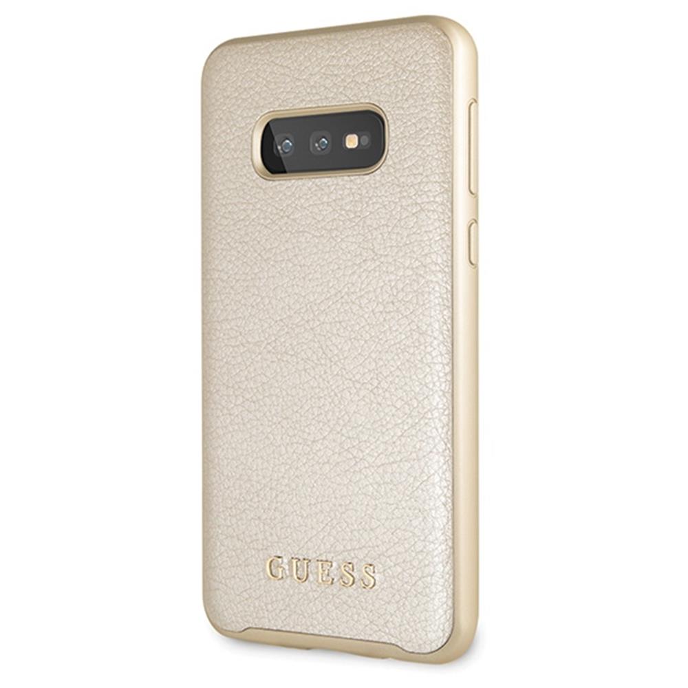 Husa de protectie Guess pentru Samsung Galaxy S10e, Piele ecologica, Gold