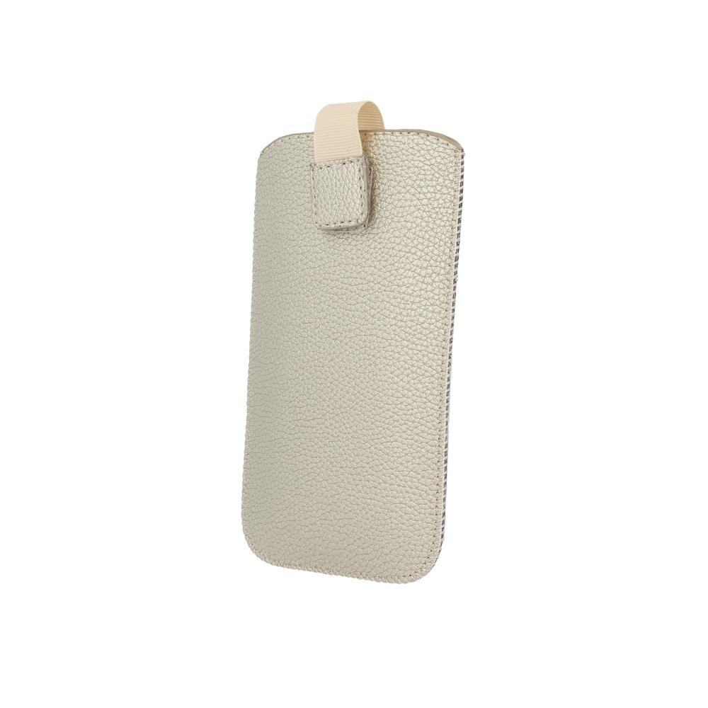 Husa de protectie TFO pentru Samsung Galaxy S5, Piele ecologica, Gold, 5695