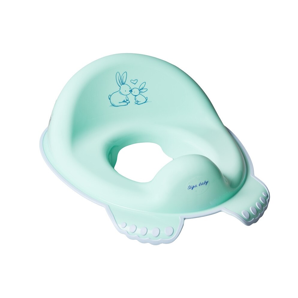 Reductor toaleta anti-derapant Little Bunnies verde