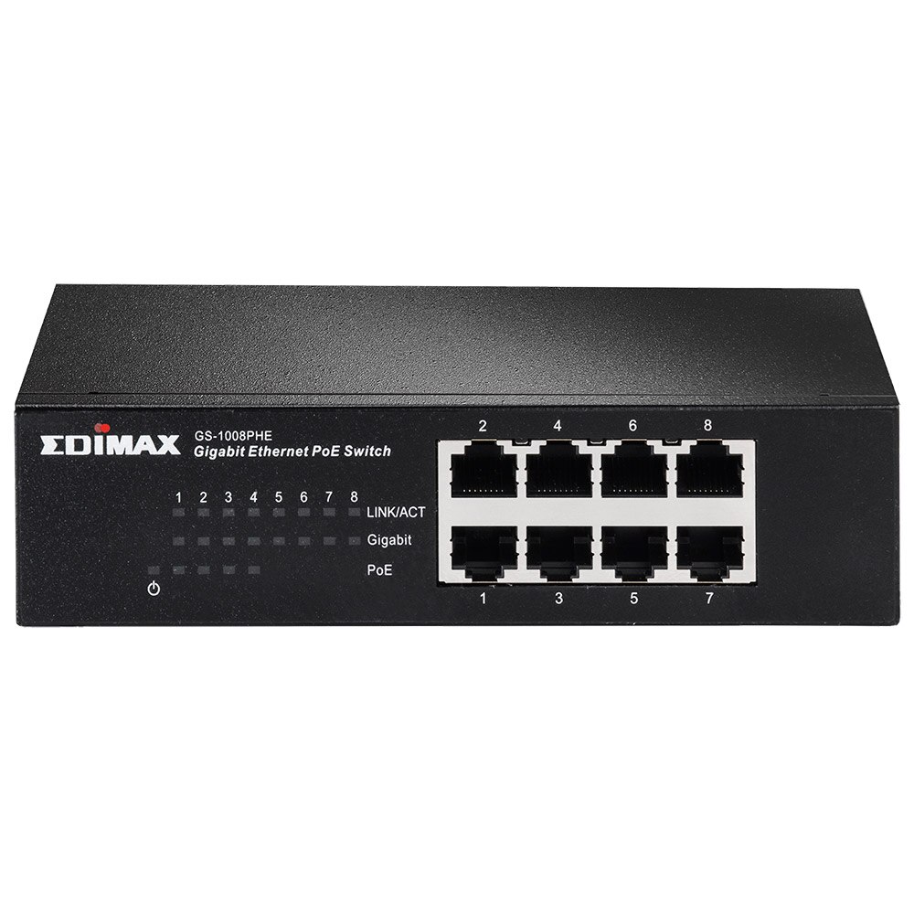 Switch Edimax GS-1008PHE, 8 x 10/100/1000Mbs, PoE
