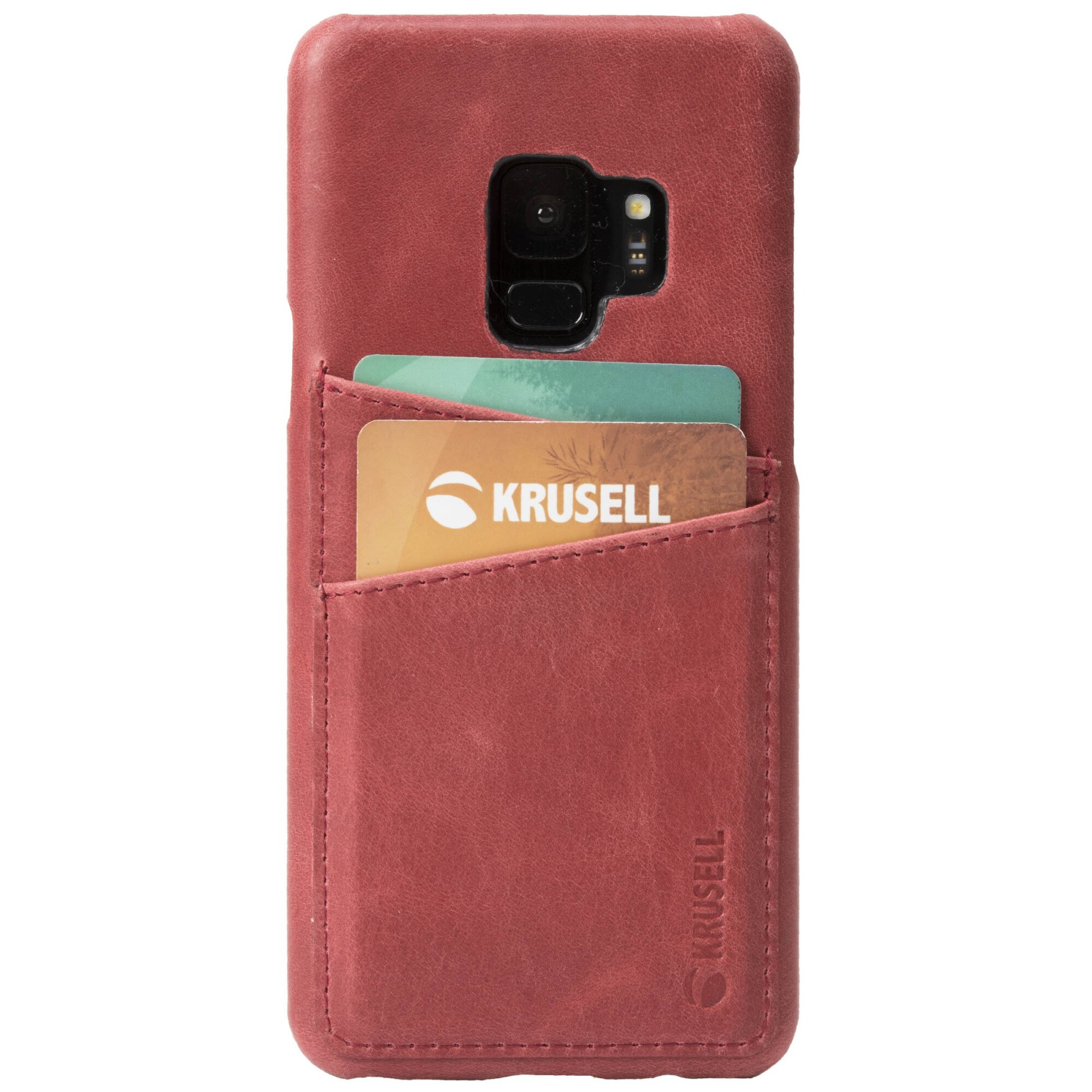 Husa de protectie Krusell Sunne 2, pentru Samsung Galaxy S9, vintage rosu