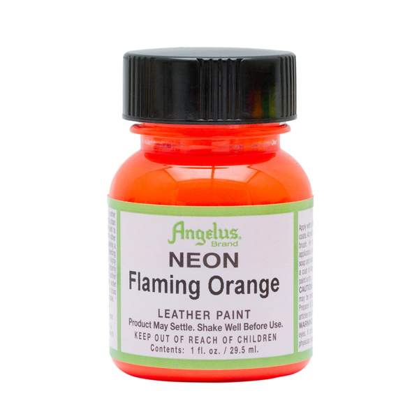 Vopsea pentru piele, Angelus, Neon, Flaming Orange, 29.5 ml