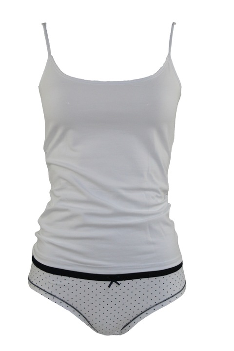 Set maiou si chiloti dama Magic dream, model 8139, Alb, XL