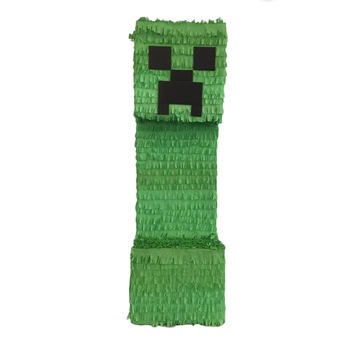 Pinata creeper minecraft 60 cm , cu bata si confetti Pinata creeper minecraft 60 cm , cu bata si confetti