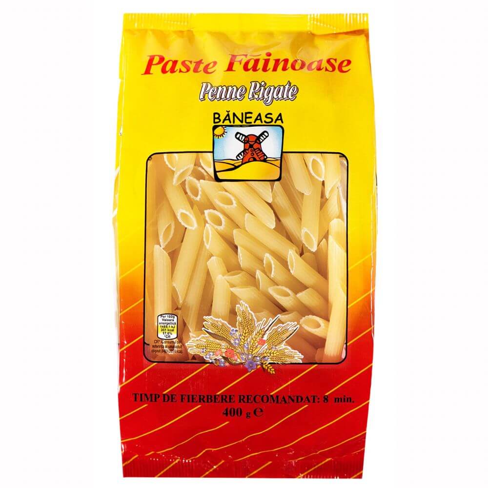 Paste Fainoase Baneasa Penne Rigate, 400 g