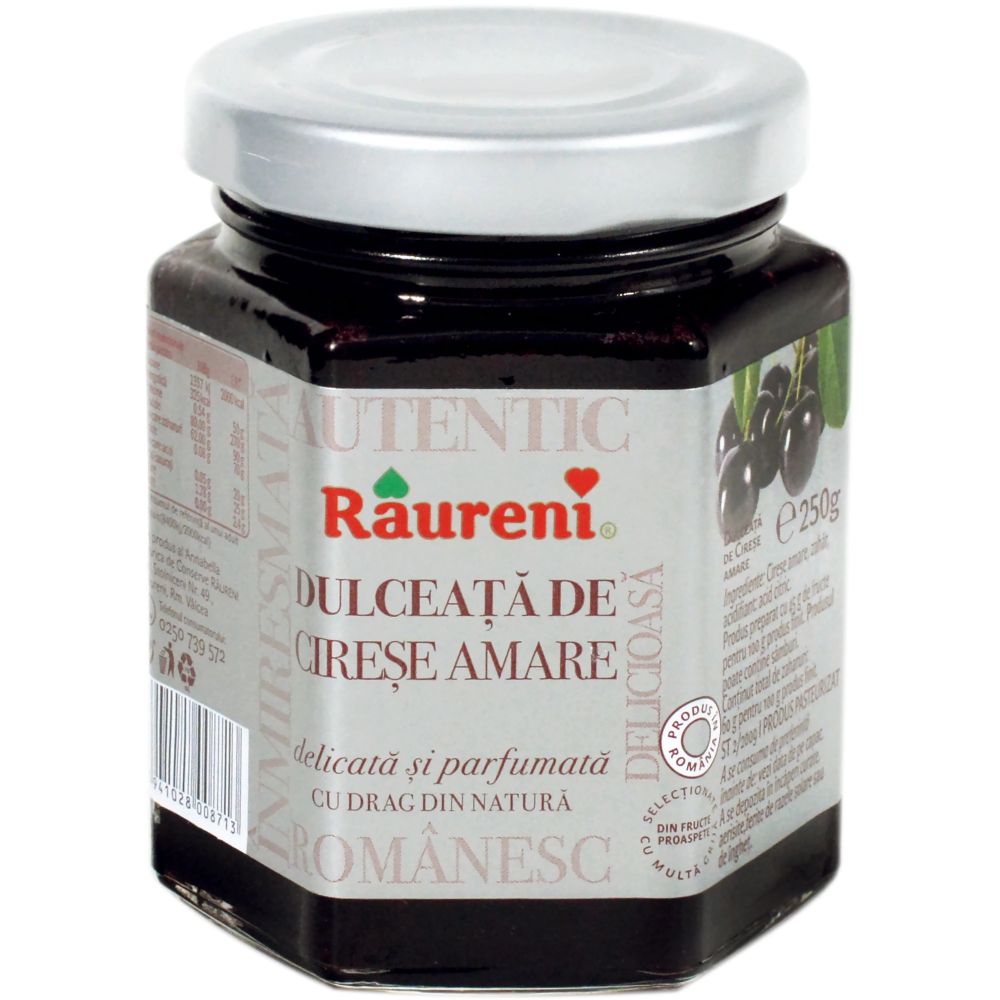Dulceata de Cirese Amare Raureni, 250 g