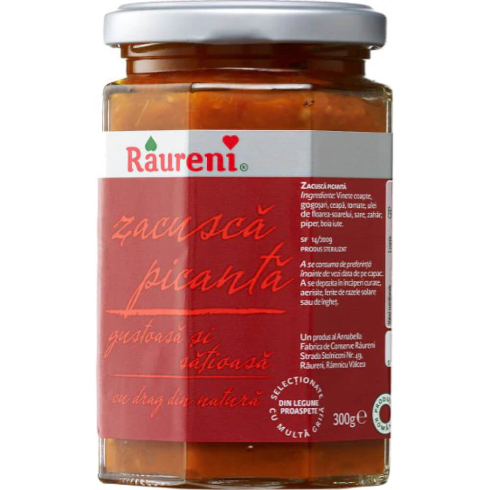 Zacusca Picanta Raureni, 300g
