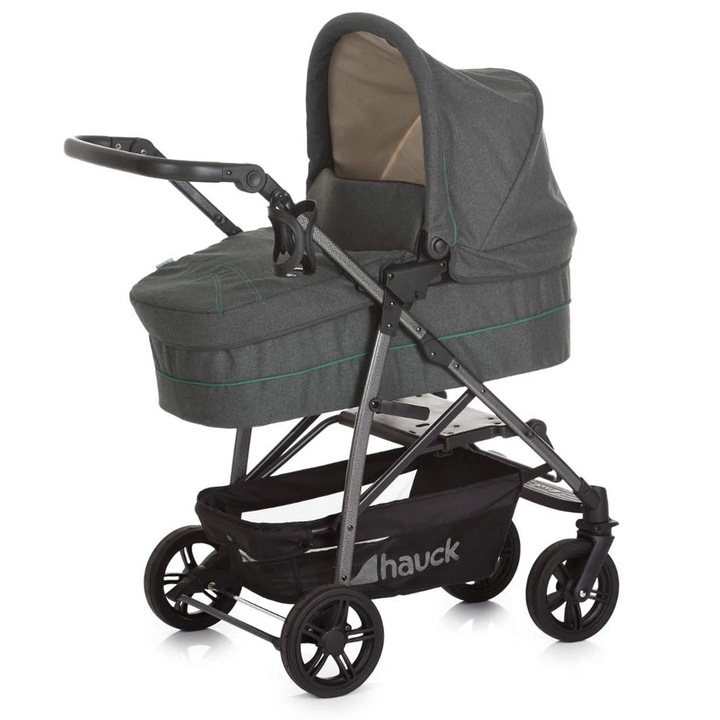 Детска количка Hauck 3в1 Rapid 4S Plus Trioset, Caviar/Emerald